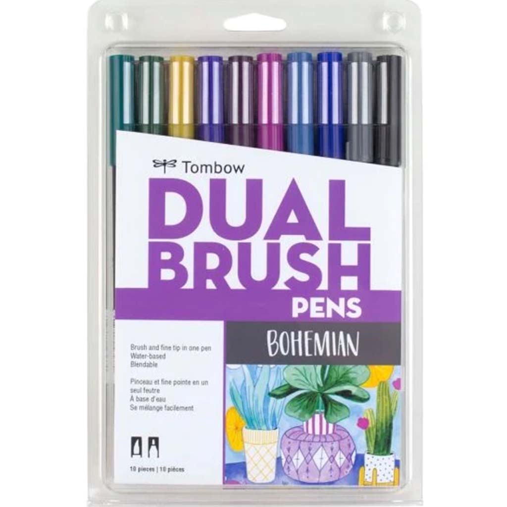 Dual Brush Set of 10 Bohemian