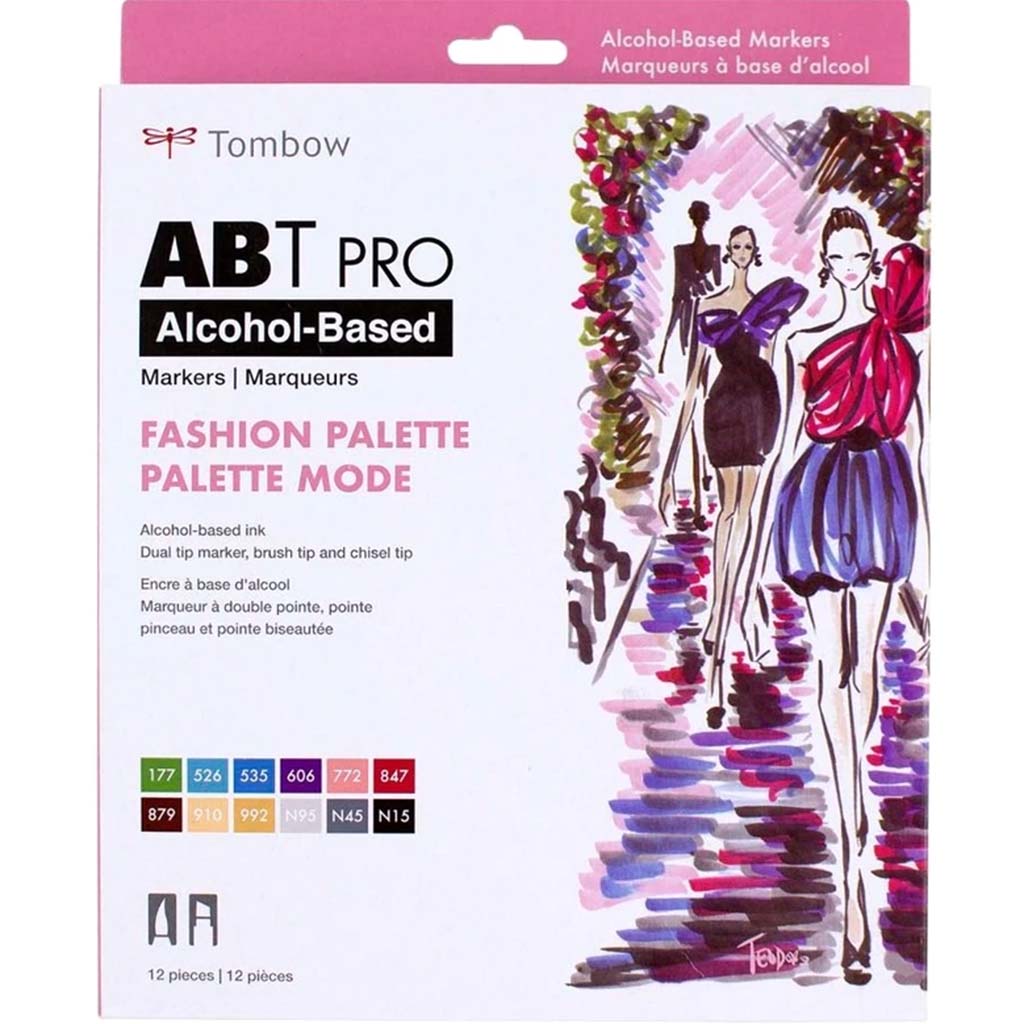 ABT PRO Brush Marker Set of 12 Color Fashion