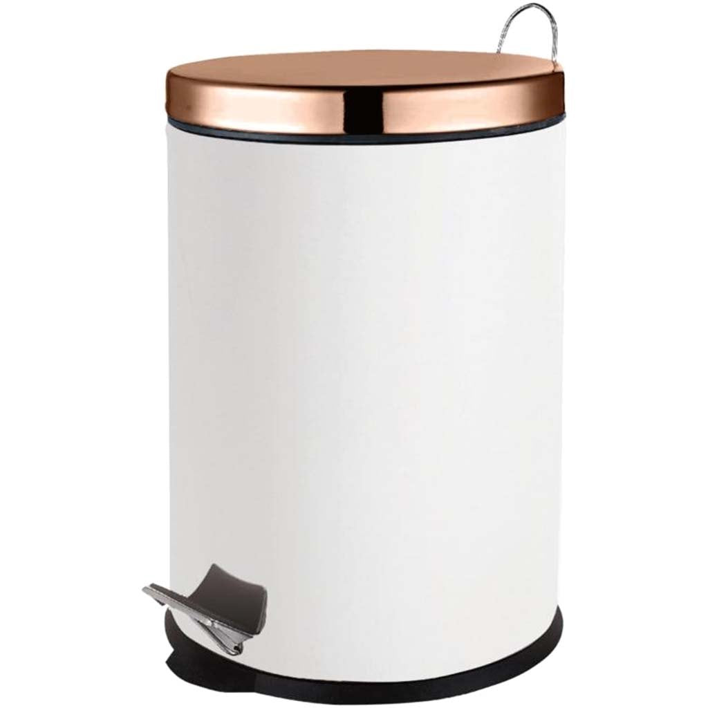 Elle Decor Stepbin 20L Rose Gold/White