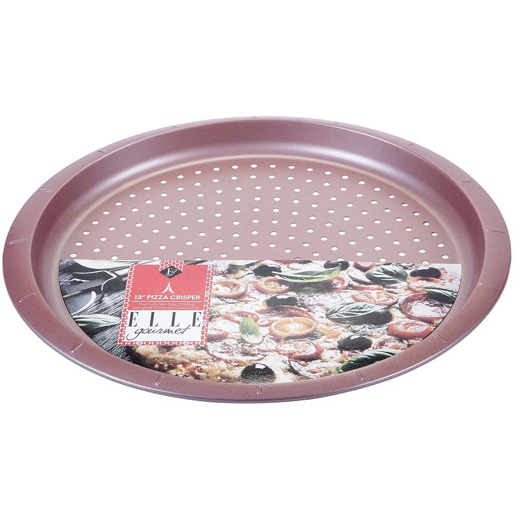 Non-Stick Crispy Pizza Pan Rose Gold, 13in
