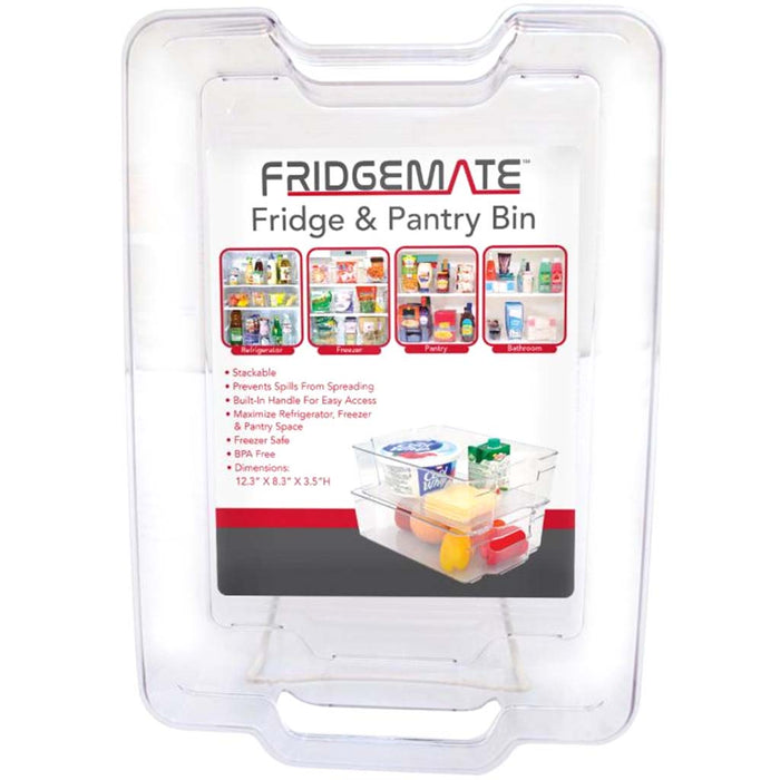 Fridge & Freezer Bin 12.3in X 8.3in X 3.5in