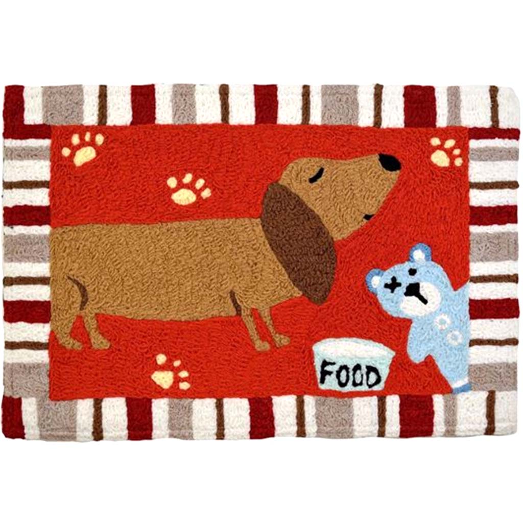 Daschund Dinner Rug 20in x 30in
