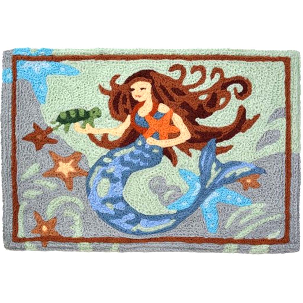 Mermaid Under The Sea Rug 20in x 30in