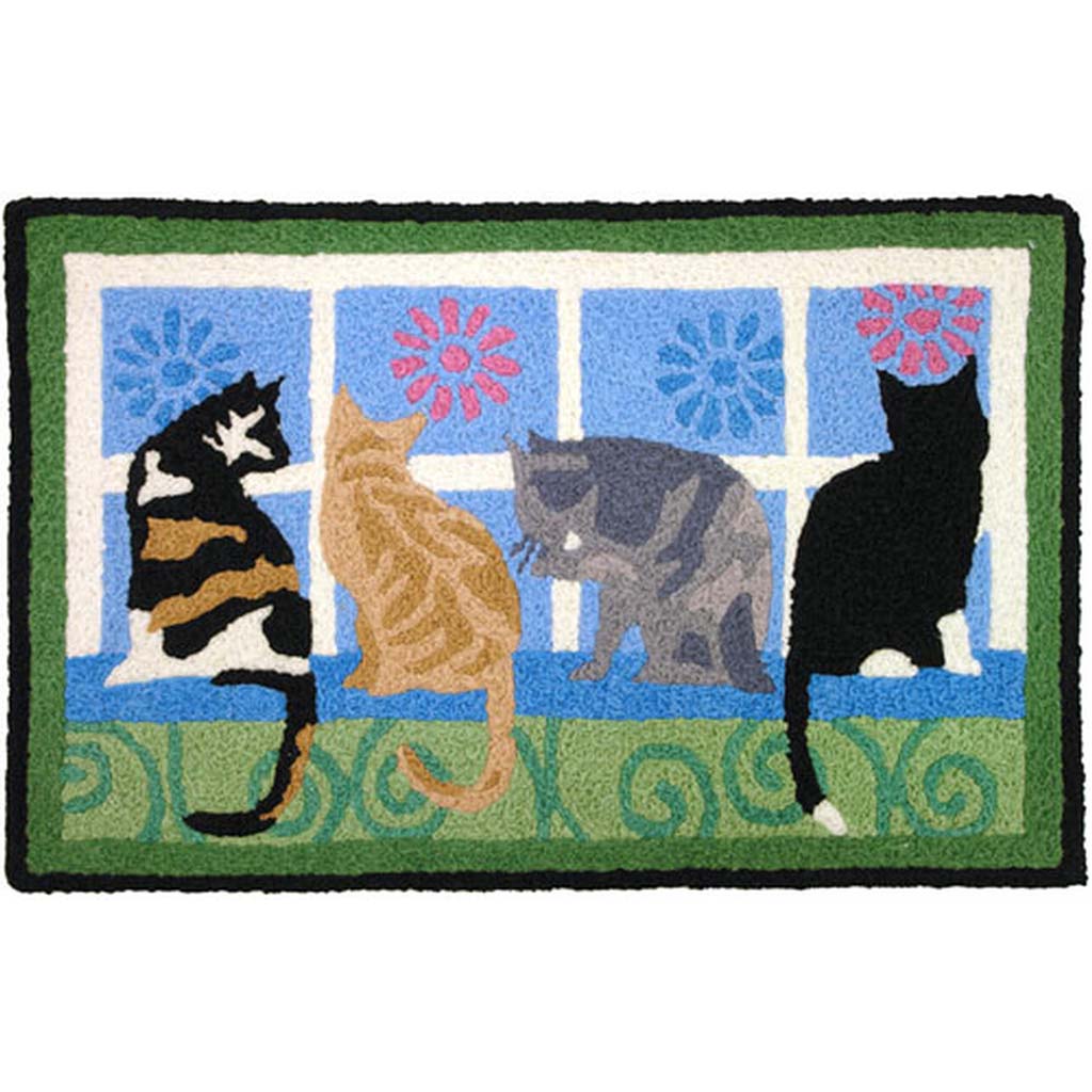 Kitties In The Window Rug 20in x 30in