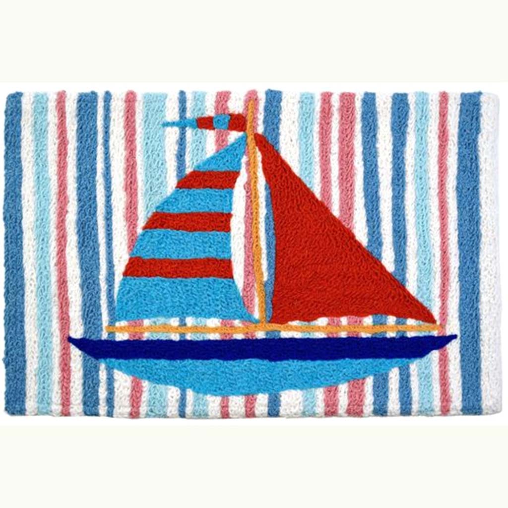 Sails &amp; Stripes Rug 20in x 30in