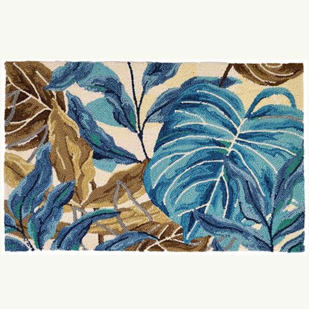 Blue Jungle Rug 22in x 34in