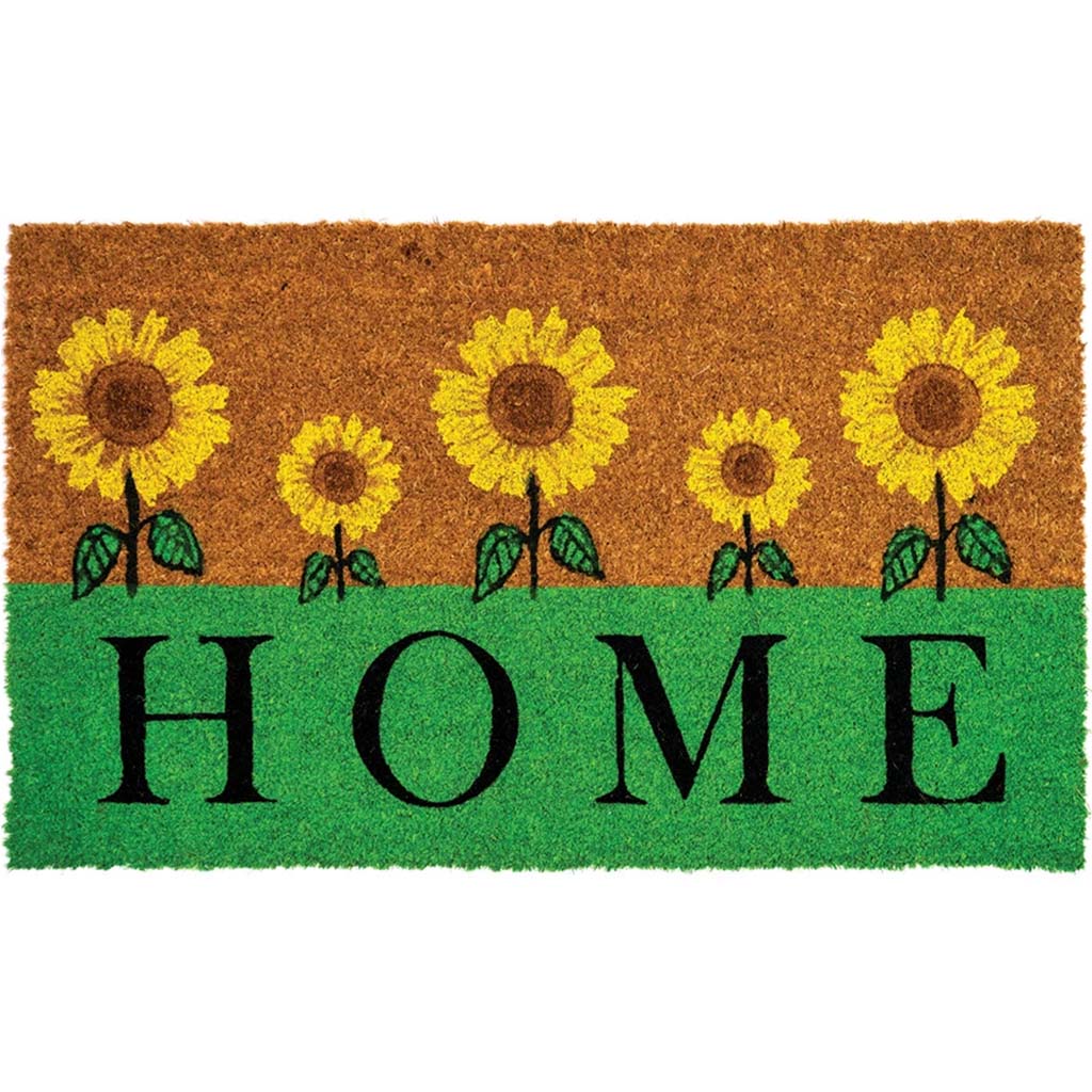 Sunflowers Home Door Mat, 18in X 30in