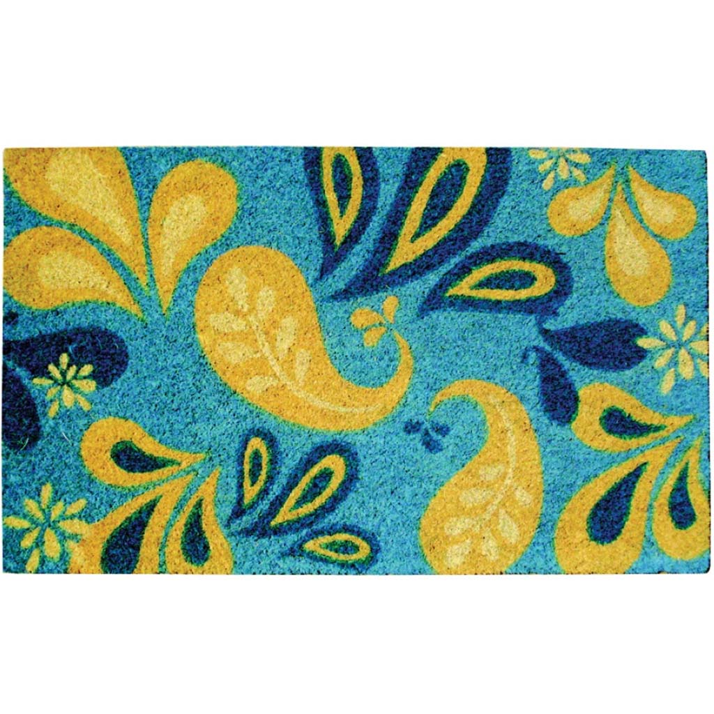 Lemon Drop Coir Fiber Mat, 18in X 30in