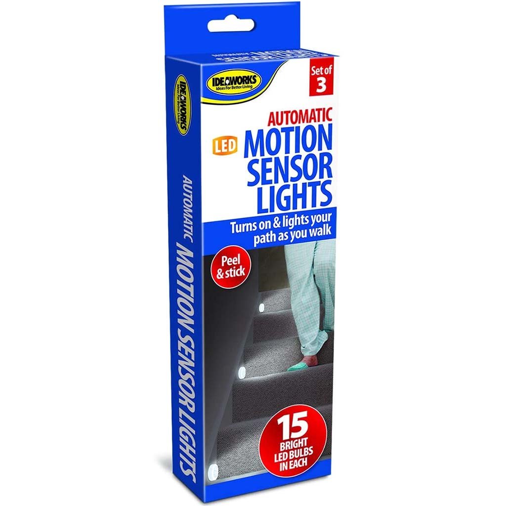 LED Stair Lights Set of 3 Motion Sensor Stair Lights Hallway Light