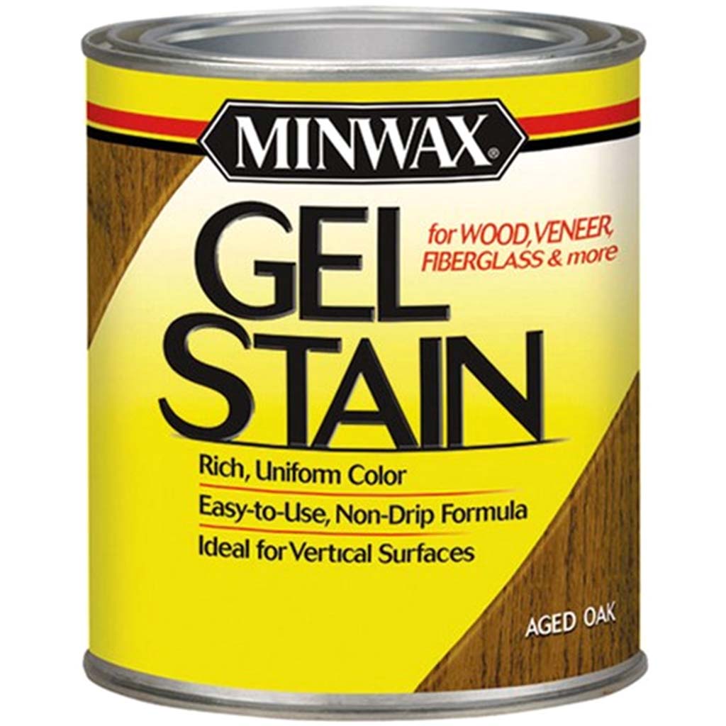 Minwax Gel Stain Interior Wood 1/2 Pint Aged Oak