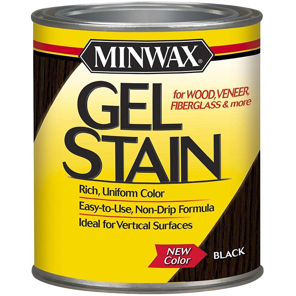 Minwax Gel Stain Black Liquid 1 Quart