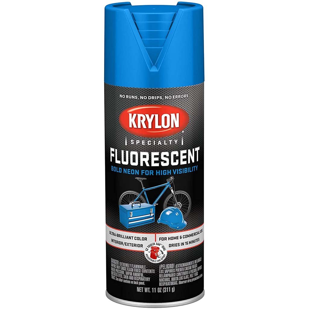 Krylon Spray Paint Fluorescent Blue