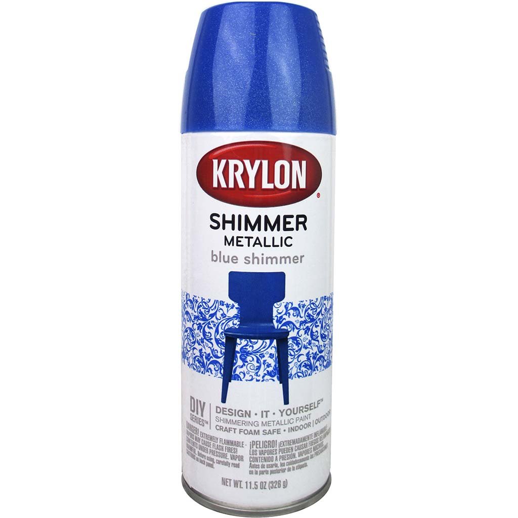 Krylon Shimmer Metallic Spray Paint 11.5oz Candy Blue Razz