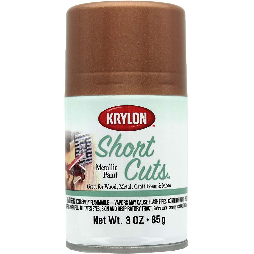 Krylon Shortcuts Spray Paint 3oz Metallic Rose Gold