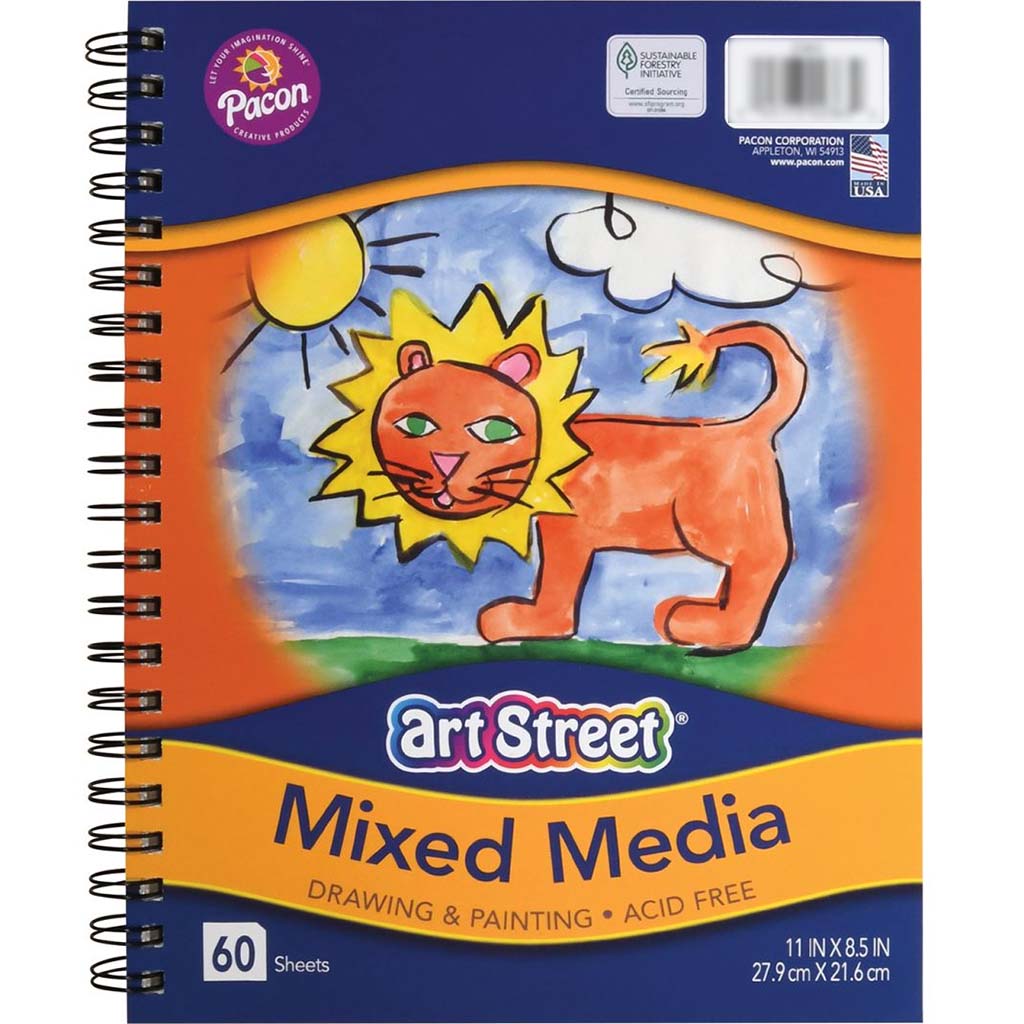 Mixed Media Journal White Heavyweight 60Sheetss 11in x 8.5in