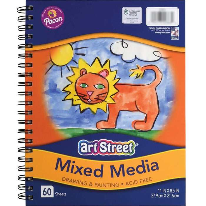 Mixed Media Journal White Heavyweight 60Sheetss 11in x 8.5in
