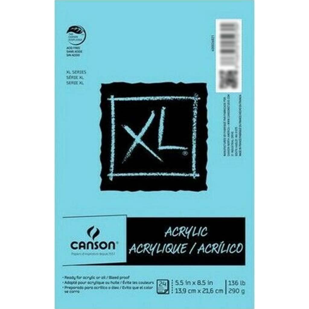 Canson XL Acrylic/Oil Pads 5.5in x 8.5in 24 Sheets