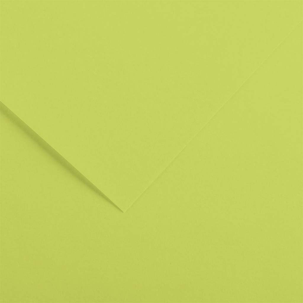 Canson Colorline Art Paper 19in x 25in 300gsm Lime Green