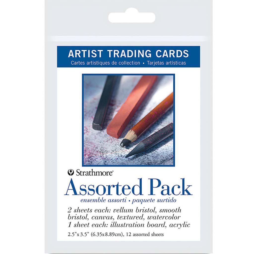 Artist Trading Cards 2.5in x 3.5in Assorted Pack of 12