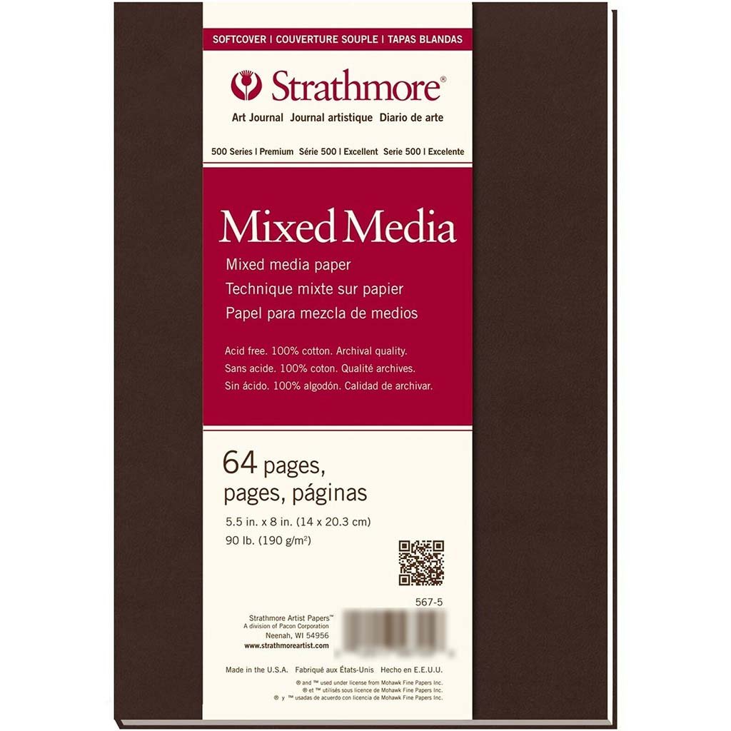 Strathmore Soft-Cover Mixed Media Art Journal 500 Series 90lb 5.5in x 8in