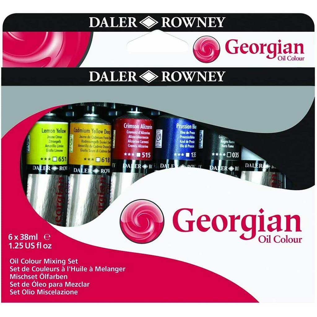 Daler Rowney Georgian Oil Mixing Set 6 x 38ml Tubes