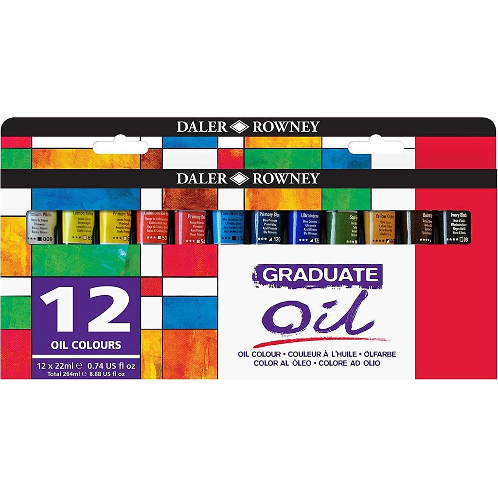 Daler Rowney Graduate Oil Set 22ml Pack of 12