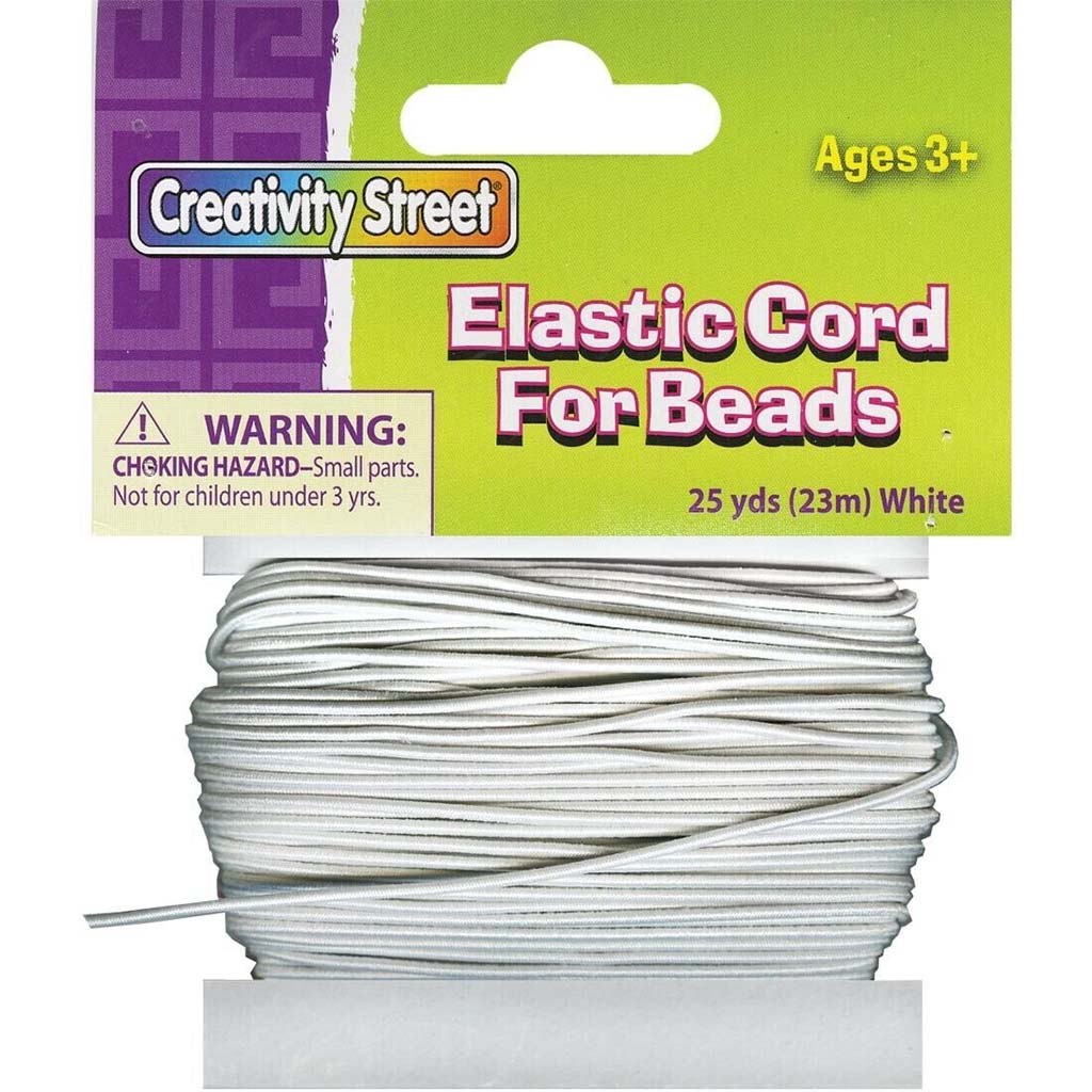 Elastic Cord 1.2mm x 25yd White