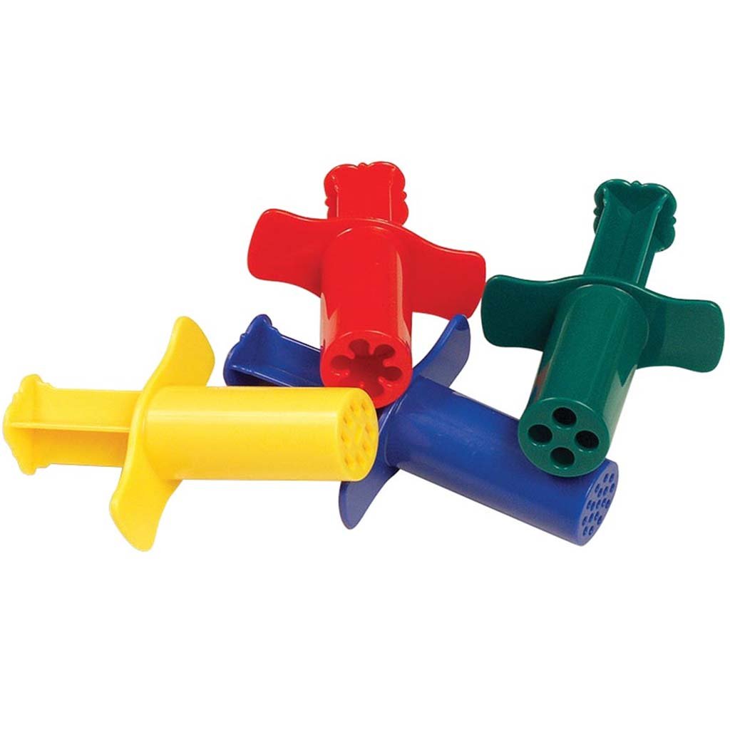 Dough Extruders 3in Assorted Designs 12pc