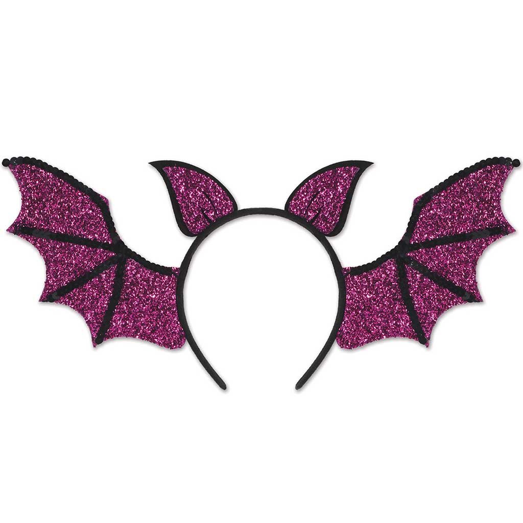 Sequined Bat Wings Headband