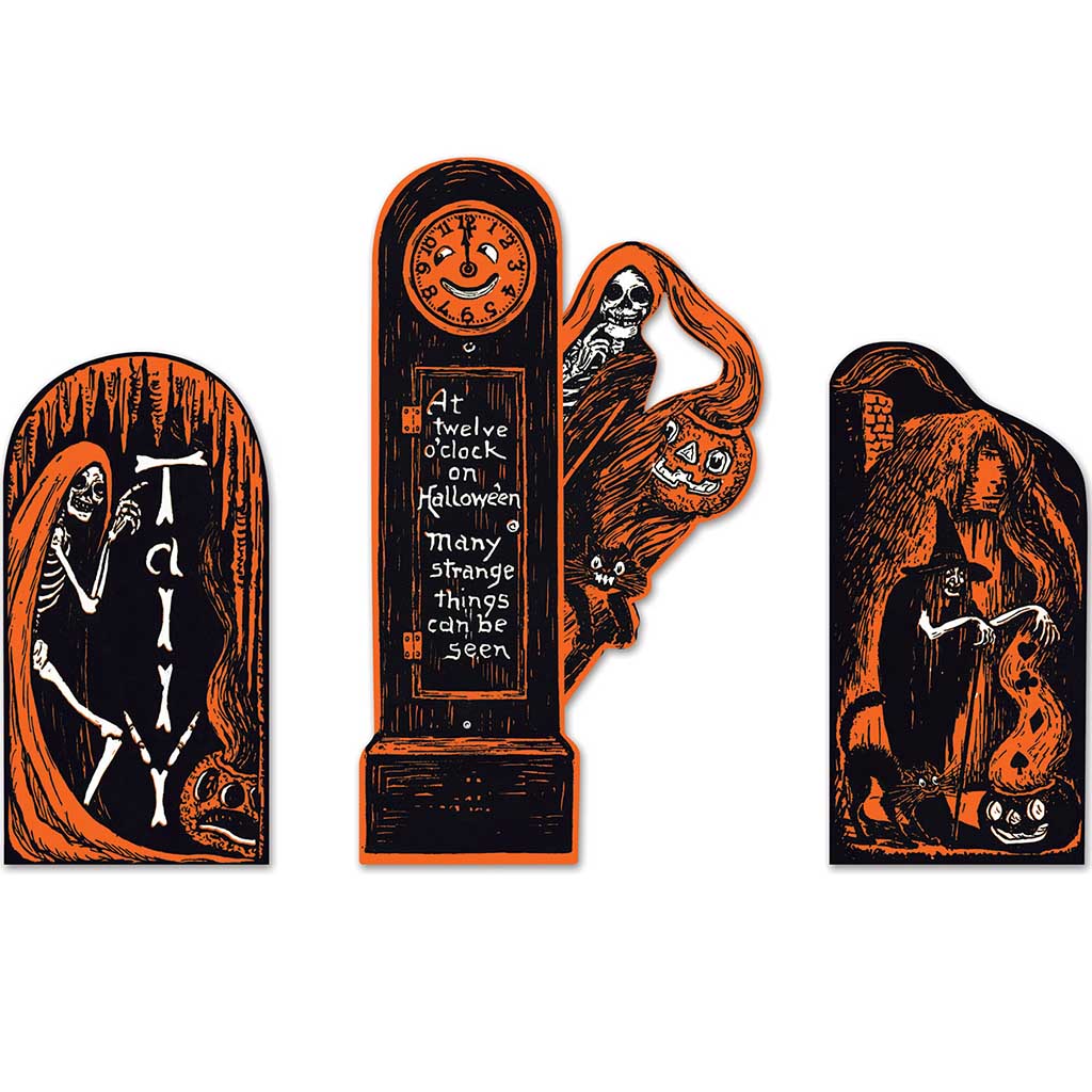 Vintage Halloween Invitation Cutouts