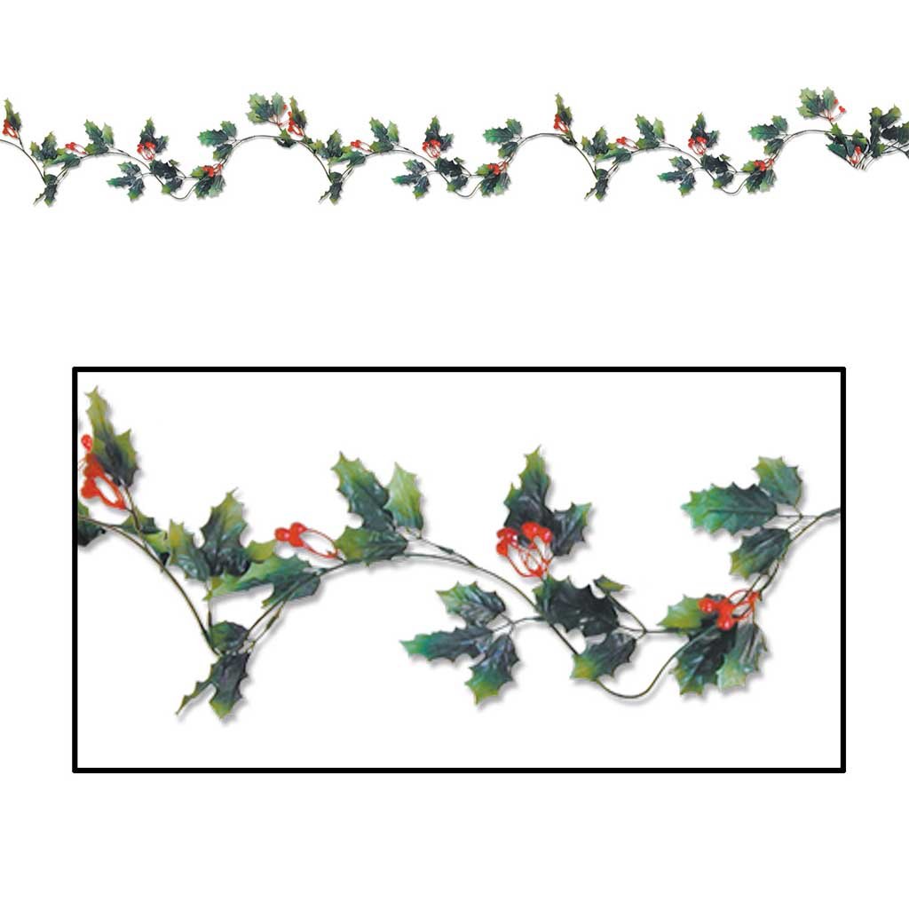 Holly &amp; Berry Garland