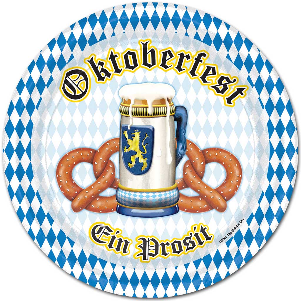 Oktoberfest Dinner Plates, 9in