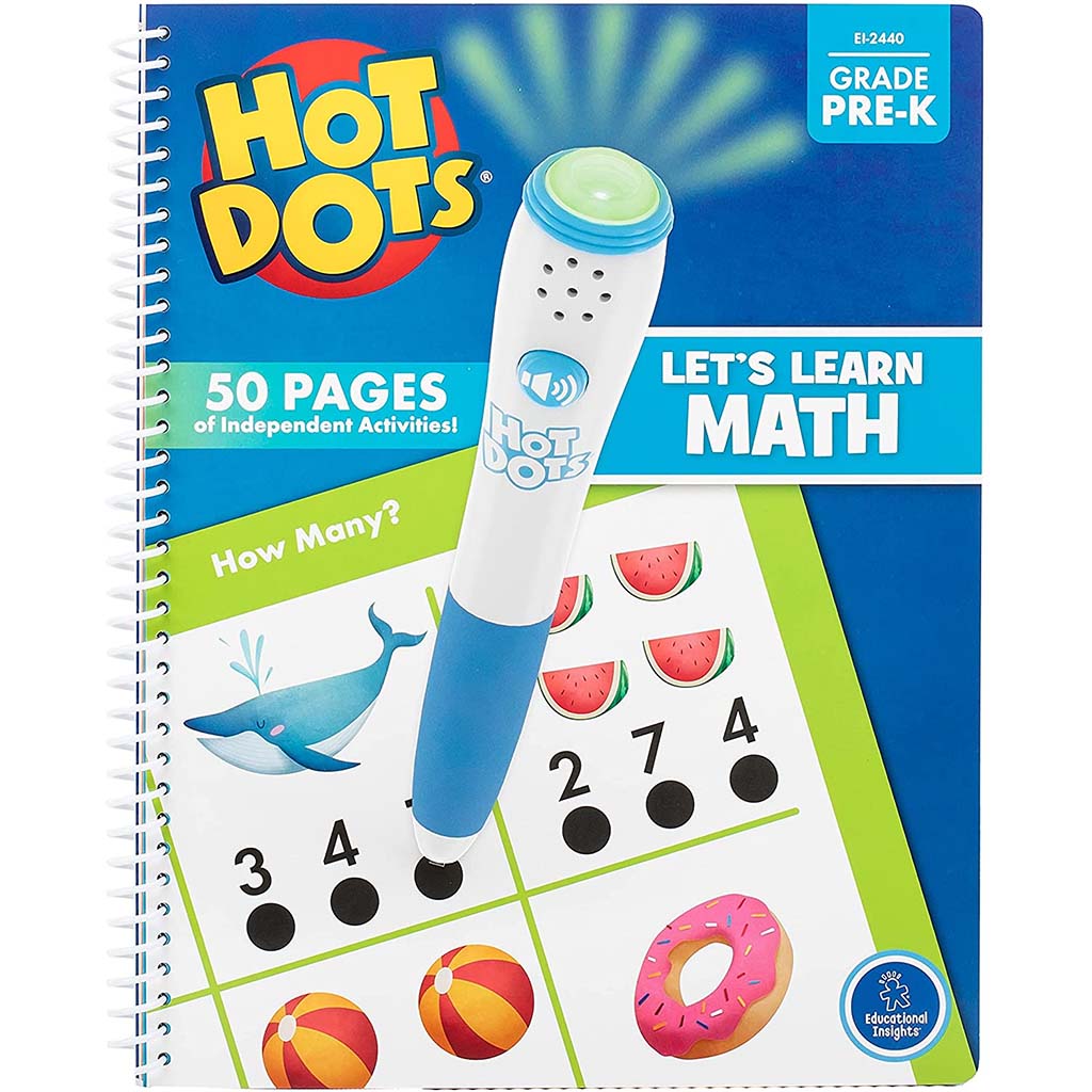 Hot Dots Let&#39;s Learn Pre-K Math Preschool Math Workbook