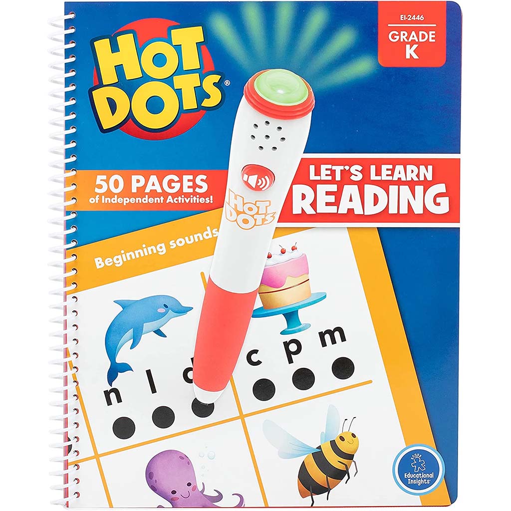 Hot Dots Let's Learn Kindergarten Reading Workbook