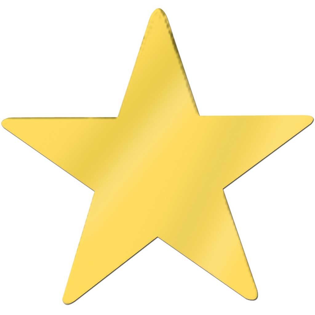 Jumbo Foil Star Cutout Gold