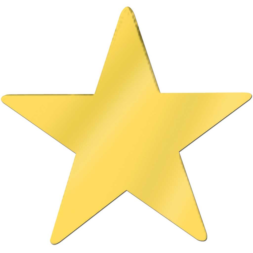 Jumbo Foil Star Cutout Gold