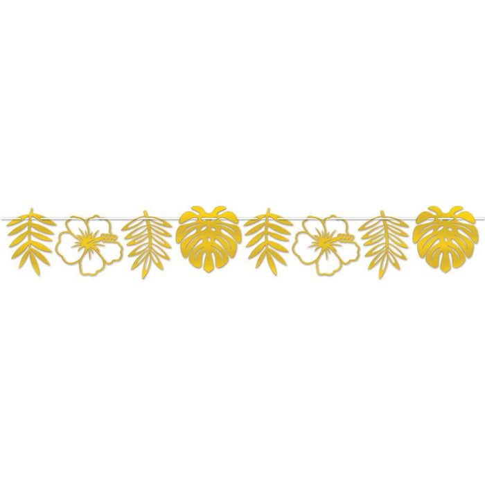Foil Die-Cut Floral Streamer
