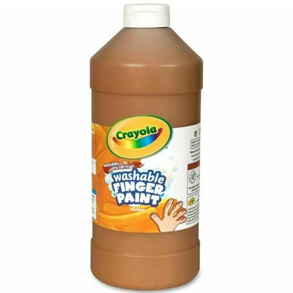 Crayola Washable Finger Paint 32oz Brown