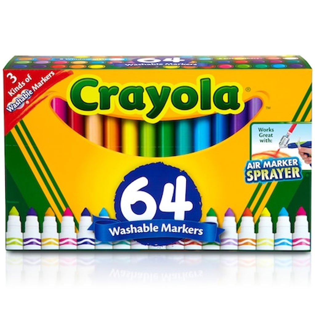 Crayola Washable Broad Line Markers 64ct