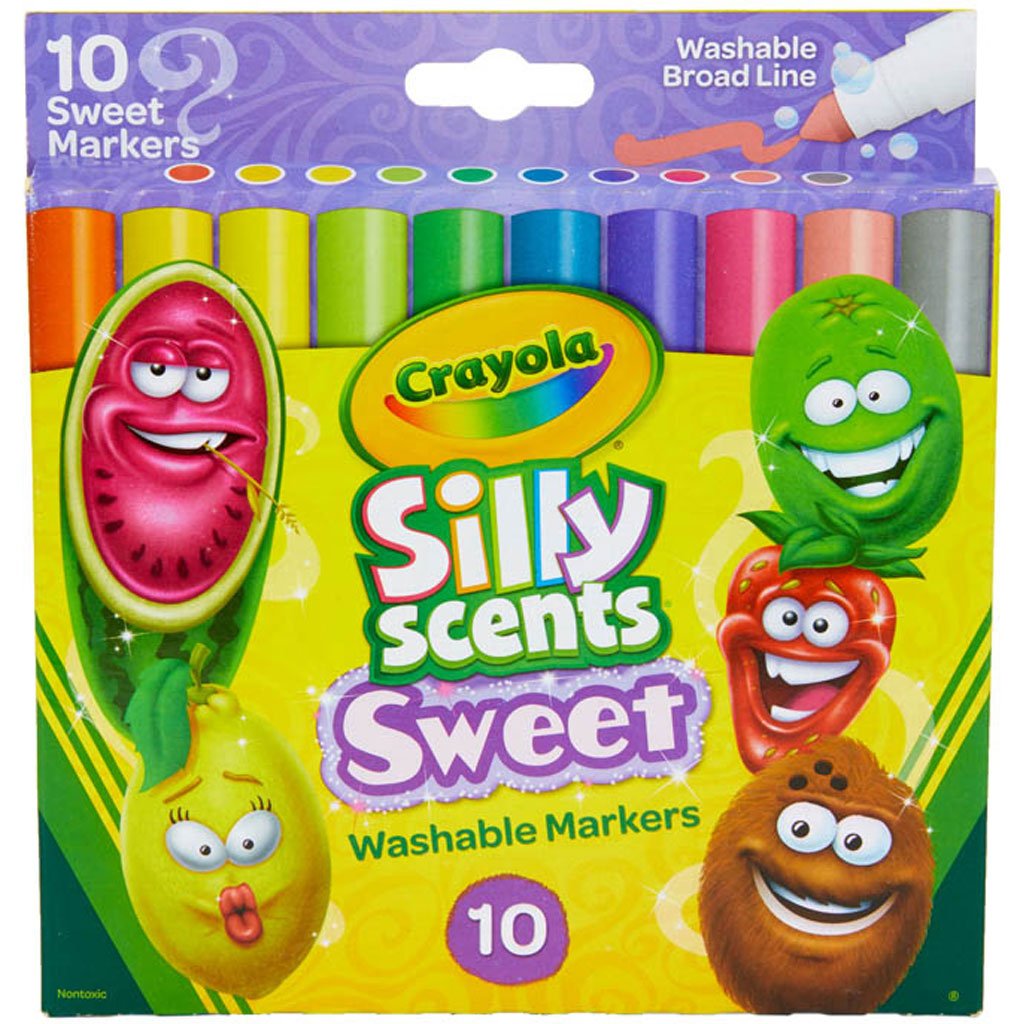 Crayola Silly Scents Broad Line Markers Sweet 10ct