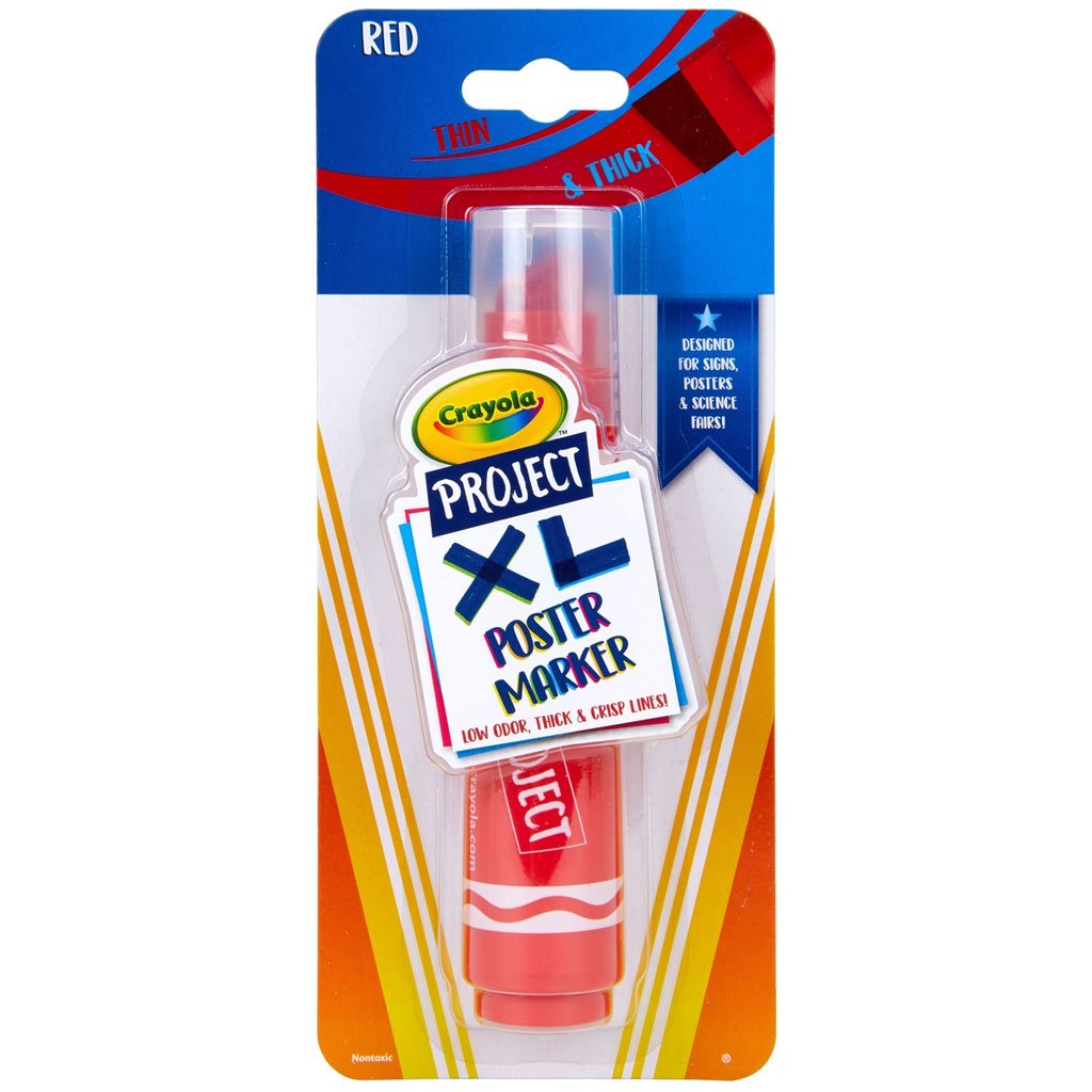 Crayola Project XL Poster Marker Red
