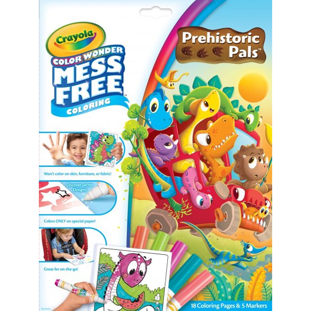 Crayola Mess Free Color Wonder Prehistoric Pals Activity Set