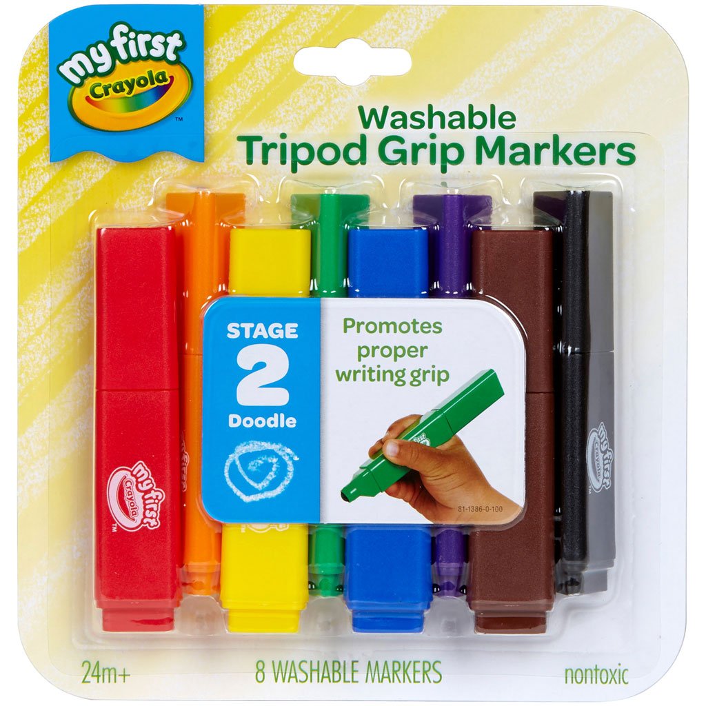 Crayola My First Tripod Grip Markers 8ct