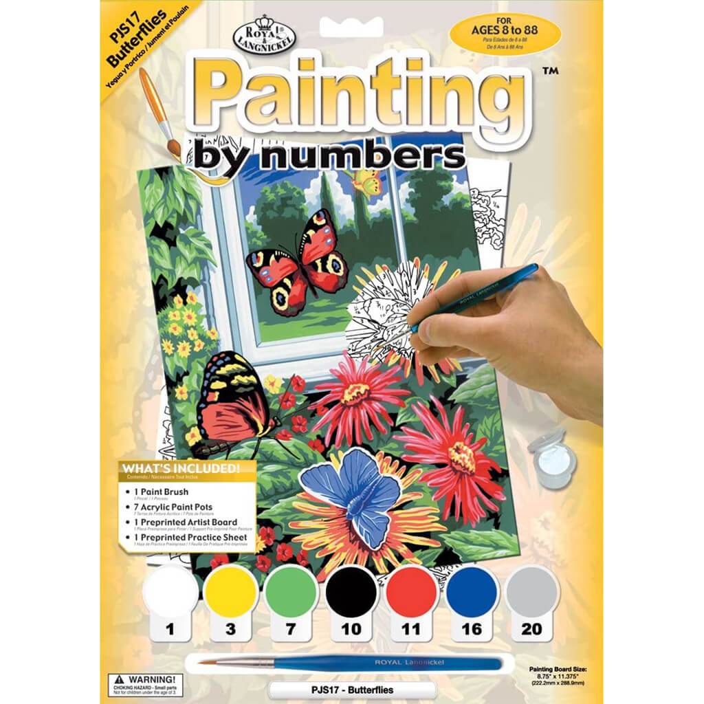 Paint By Number Junior Small Butterflies