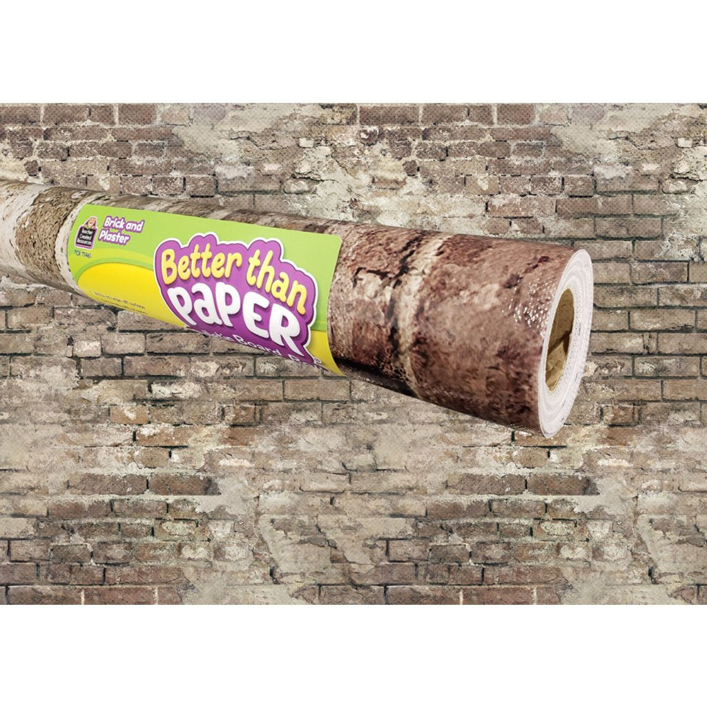 Better Than Paper Bulletin Board Roll Brick and Plaster, 4ft x 12ft