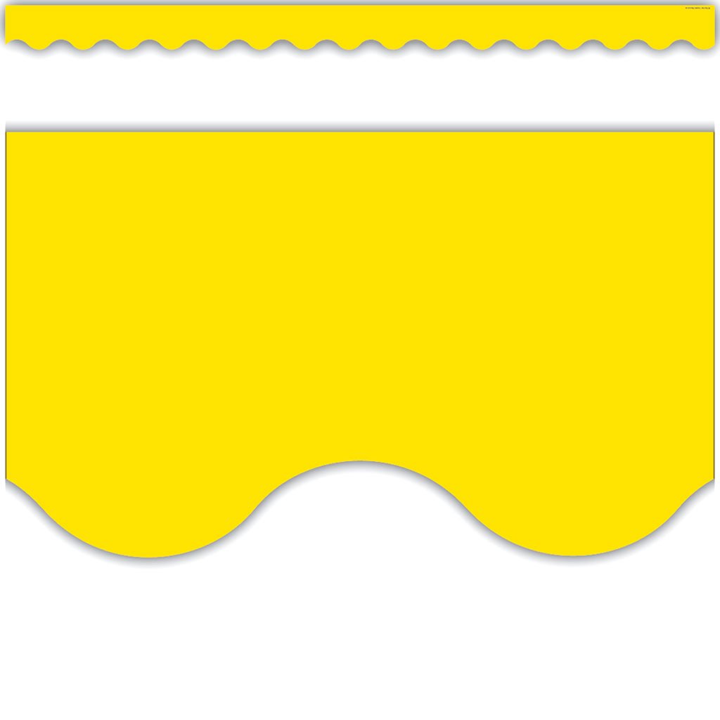 Yellow Gold Scalloped Border Trim