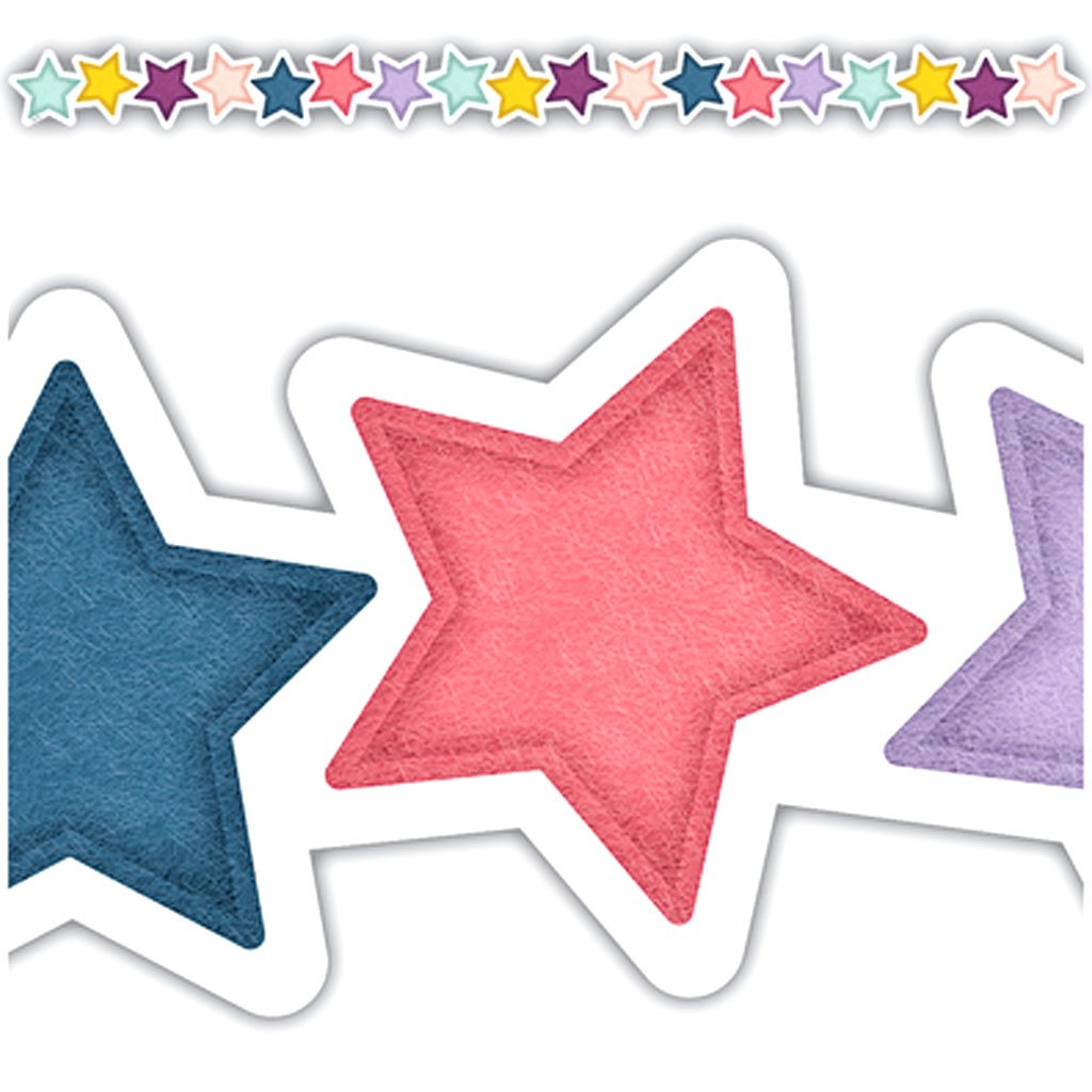 Oh Happy Day Stars Die-Cut Border Trim