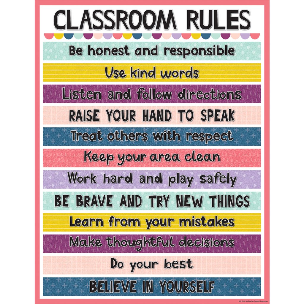 Oh Happy Day Classroom Rules Chart