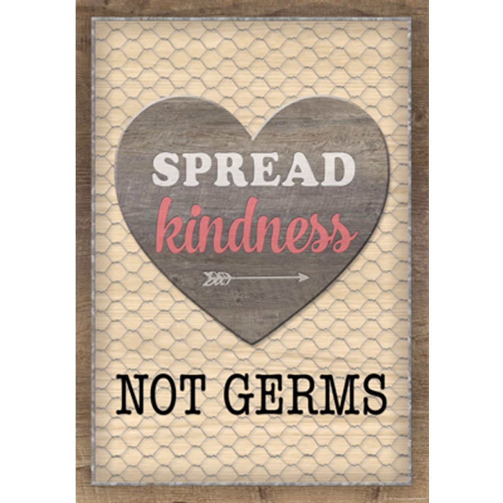 Spread Kindness Not Germs Positive Poster