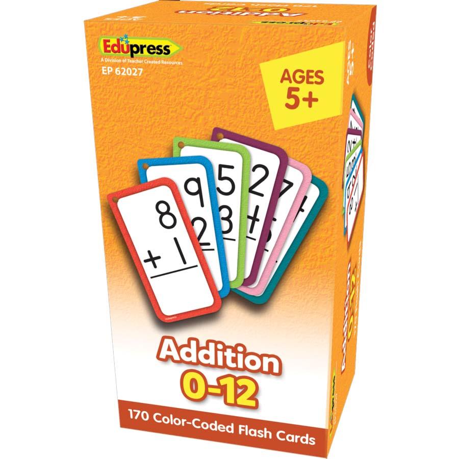 Addition Flash Cards - All Facts 0–12